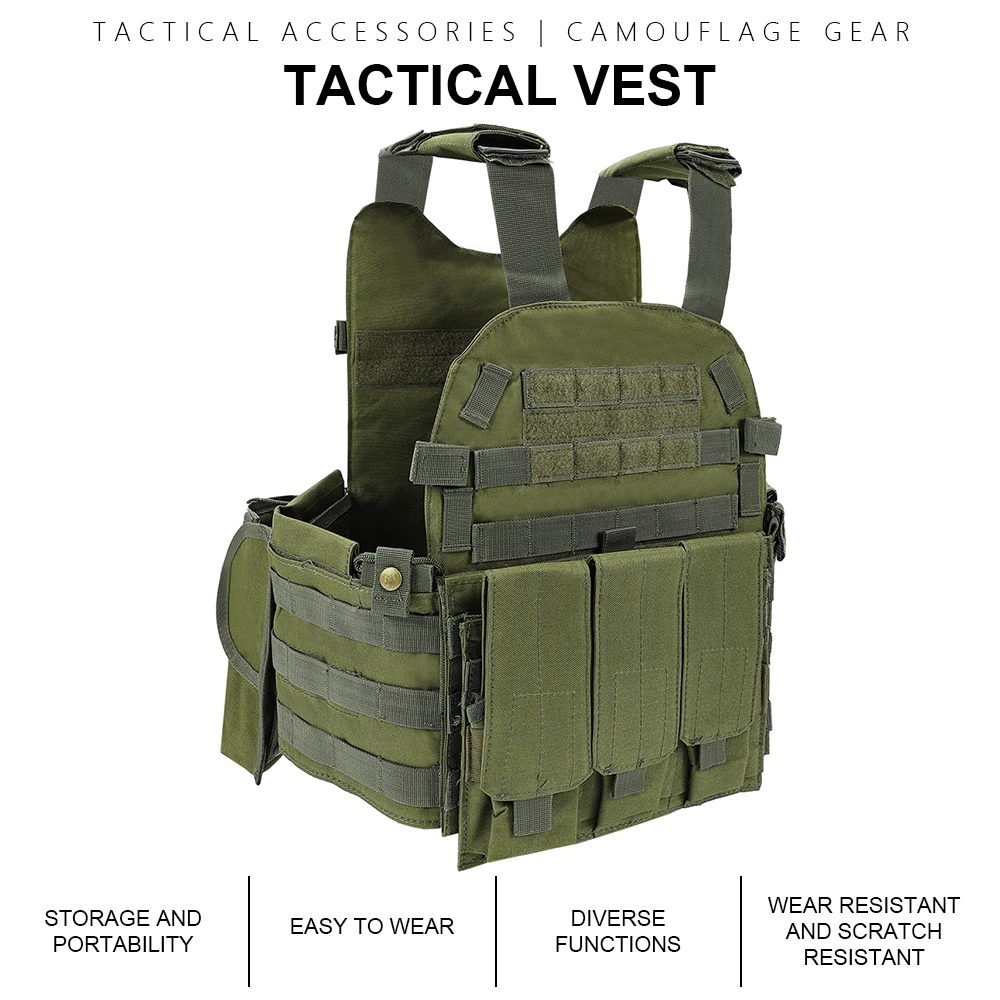 Chaleco táctico con sistema MOLLE