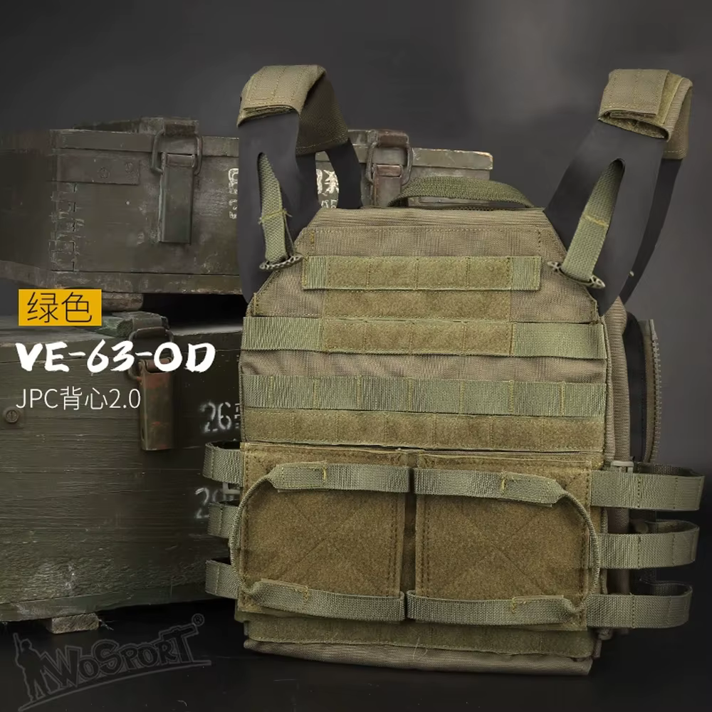 Chaleco táctico JPC expandible MOLLE para caza, aire libre y airsoft - imagen 4