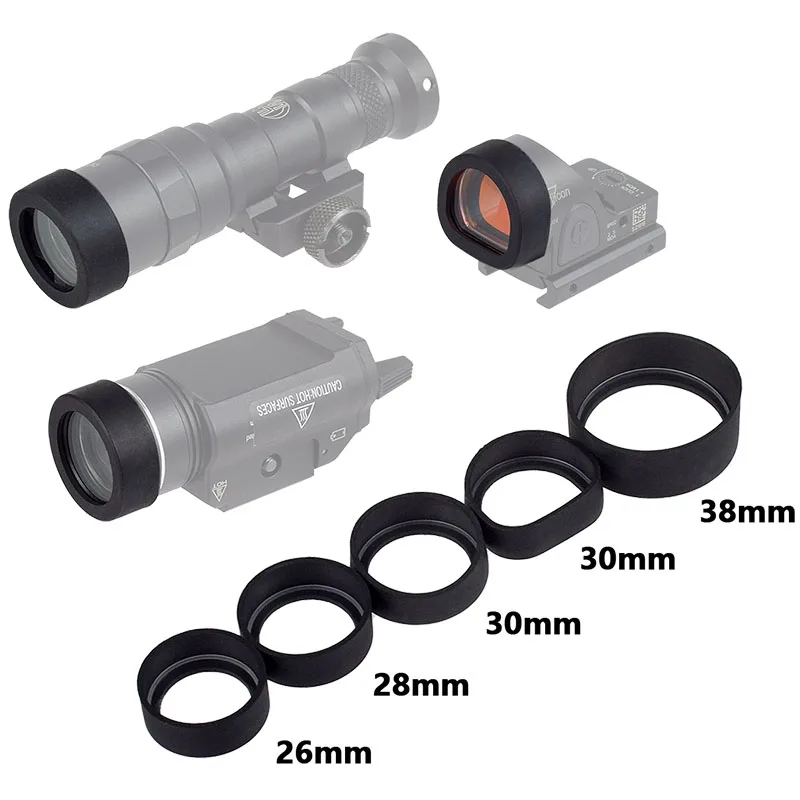 Protector lente linterna táctica LED compatible M300 M600 X300 - imagen 2