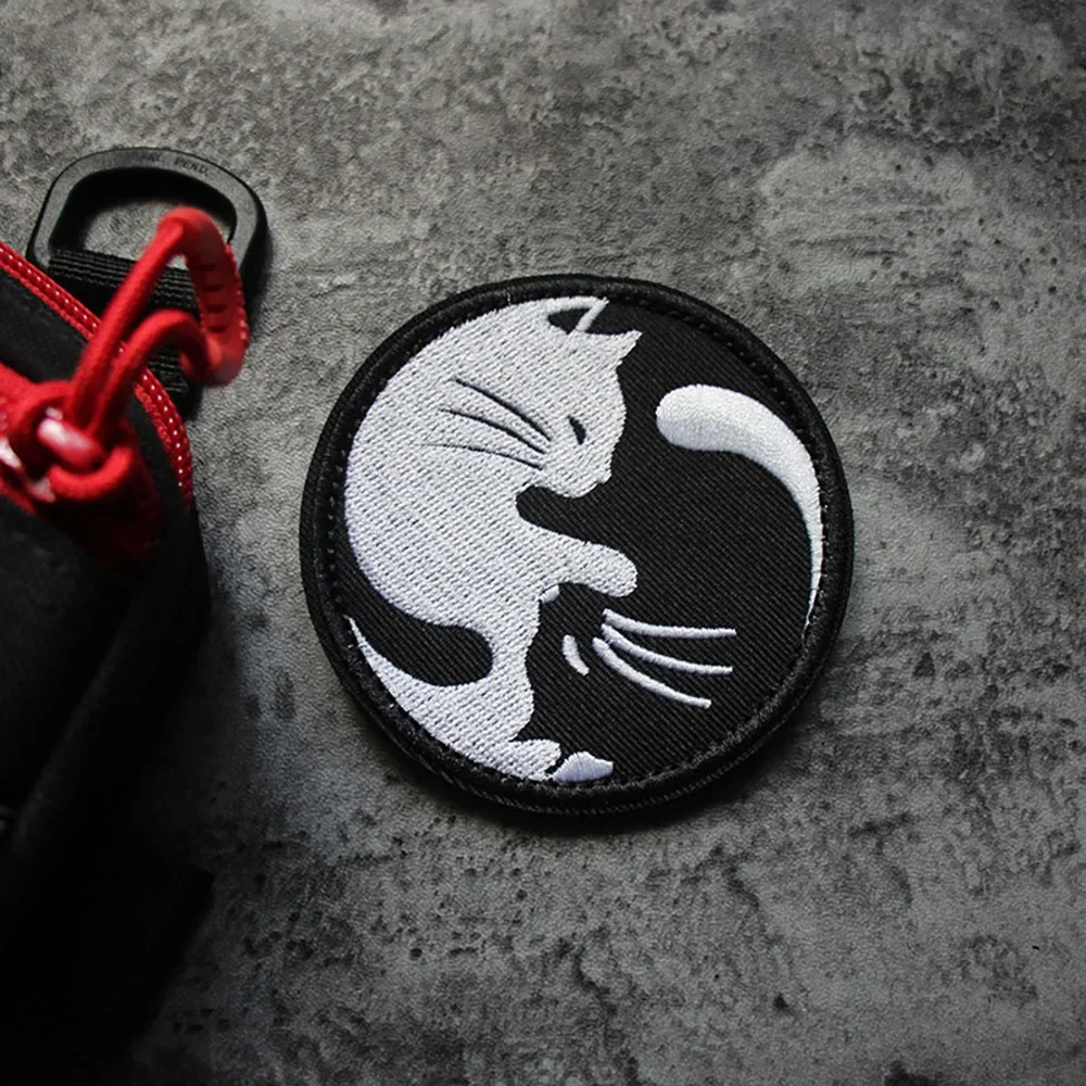 Parche táctico velcro Tai Chi Yin Yang para mochila