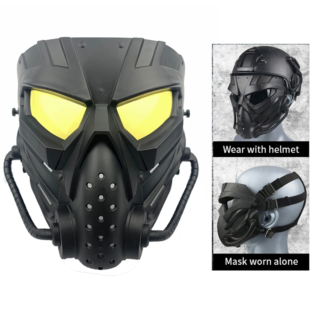Máscara táctica calavera con visor – Airsoft y Paintball