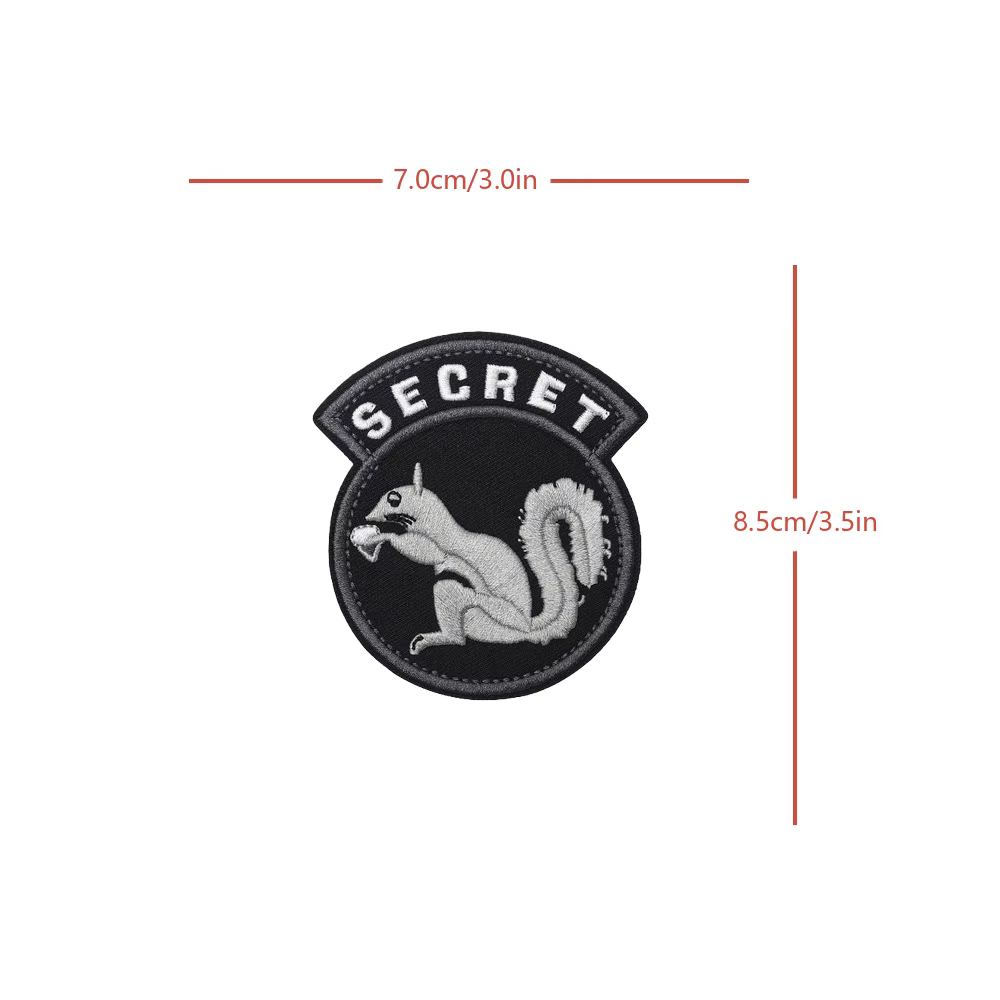 Parche táctico Velcro Secret Squirrel – Insignia Militar - imagen 3