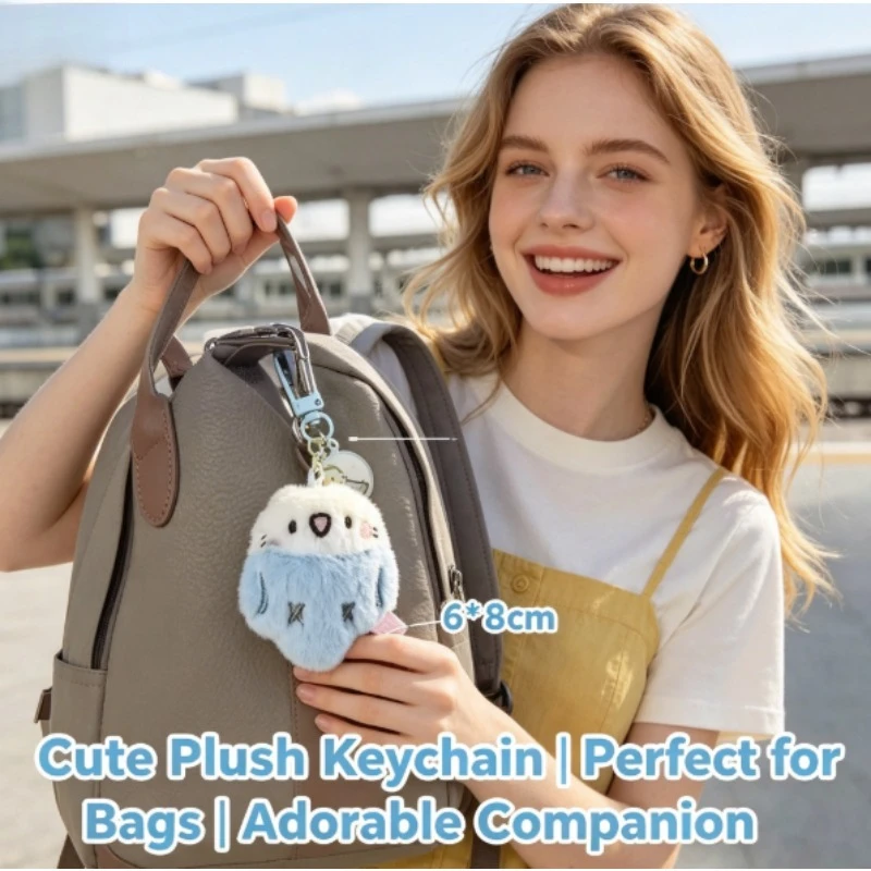 Lindo Colgante de Peluche de Loro Mini para bolsos