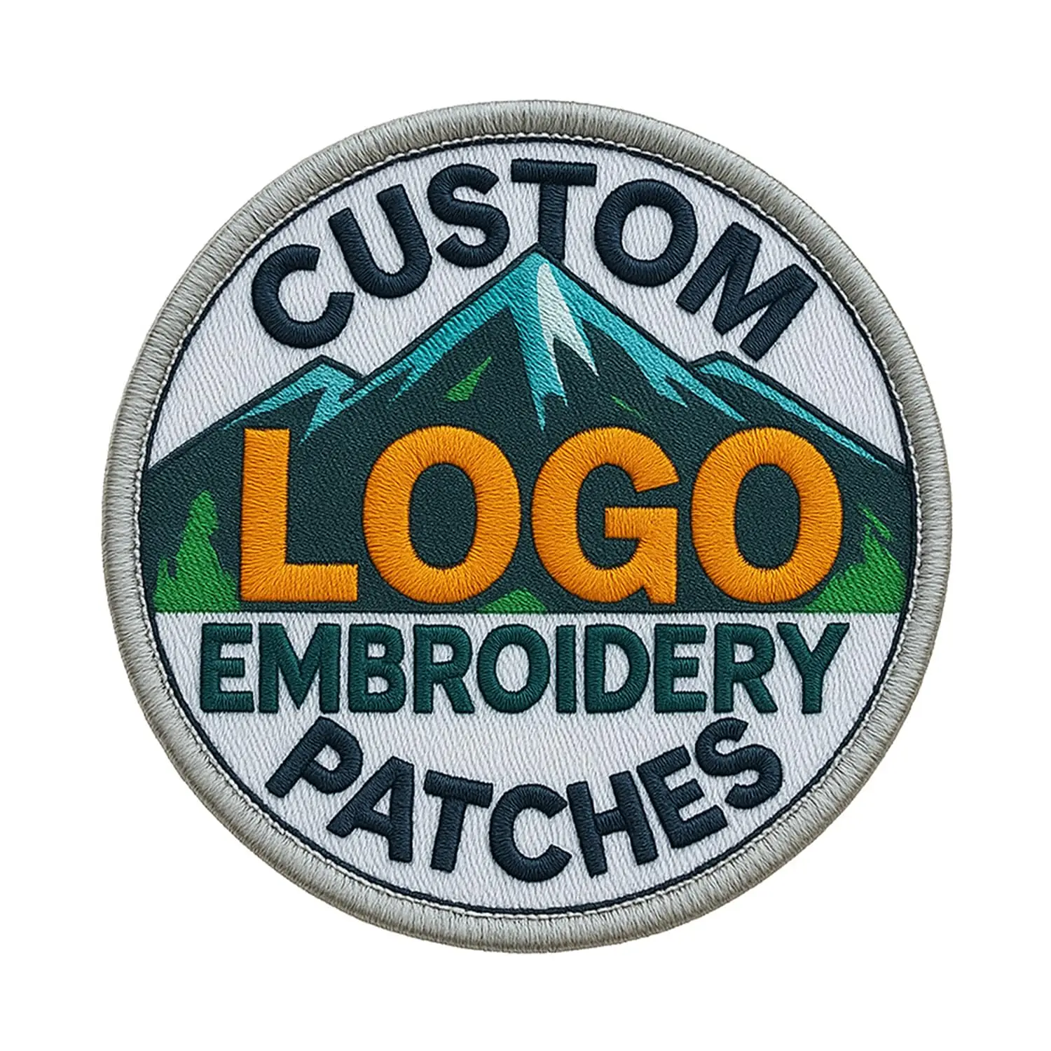 Parche bordado personalizado logotipo para chaquetas, gorras - imagen 4