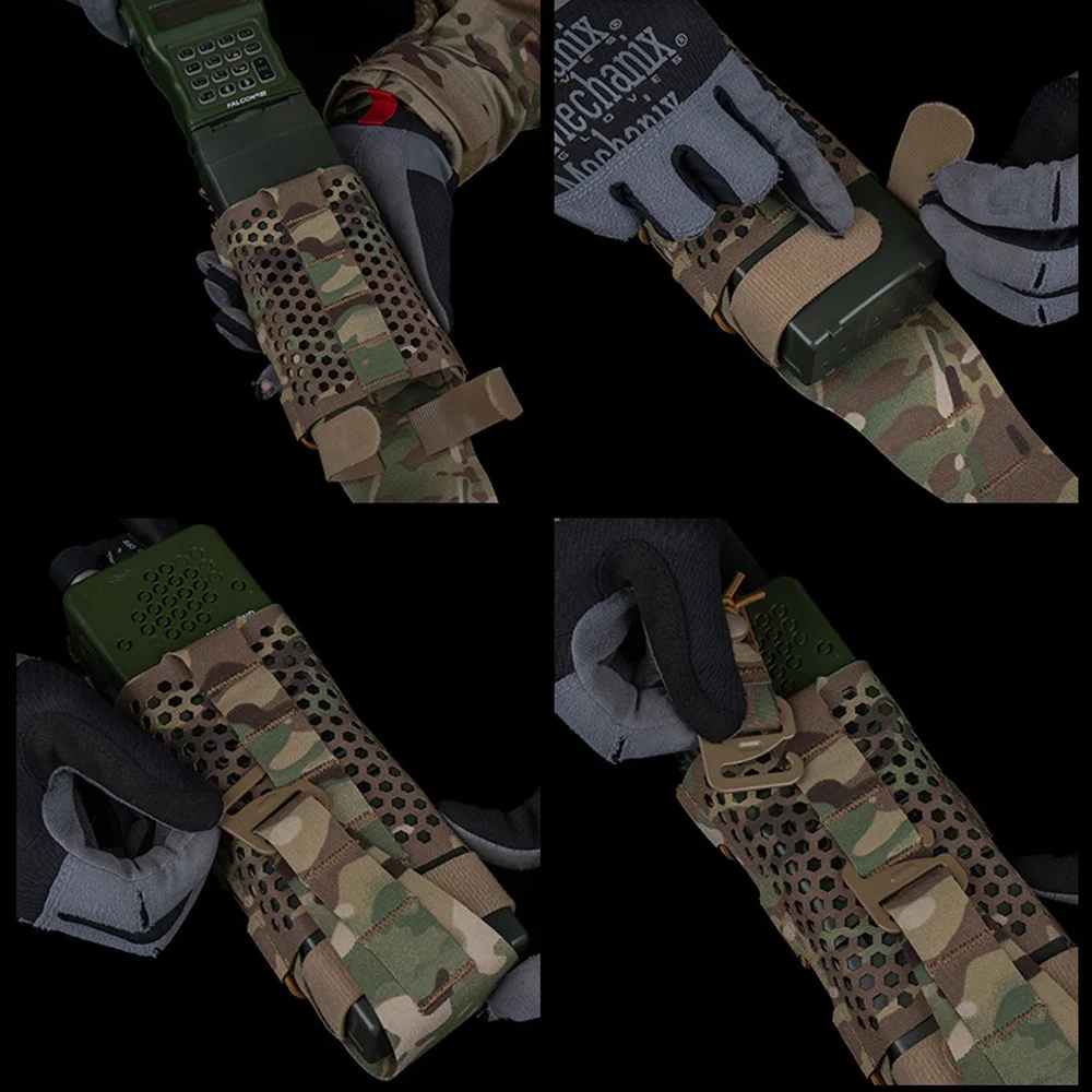 Bolsa táctica MOLLE multifunción compatible PRC-163 radios - imagen 3