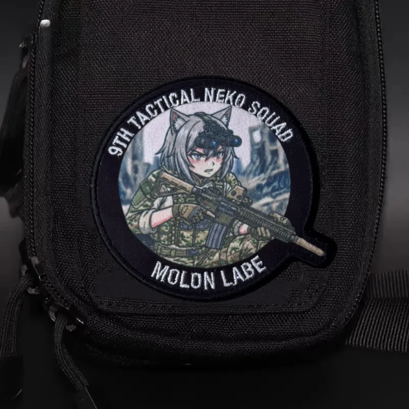 Parche táctico Neko Squad con velcro para mochilas - imagen 3