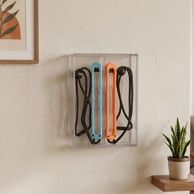 Estuche organizador transparente doble sección para muñequera cordón - imagen 2