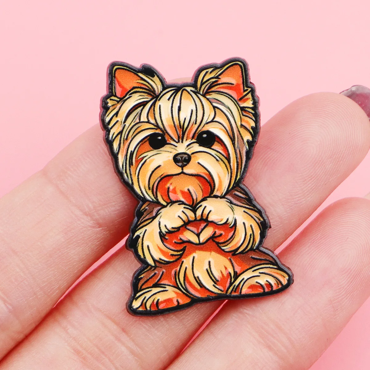 Pin esmalte perro tactico – Broche metalico mochila sombrero - imagen 4
