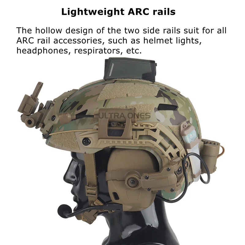 Casco Táctico FAST con Rail ARC y Soporte NVG - imagen 3