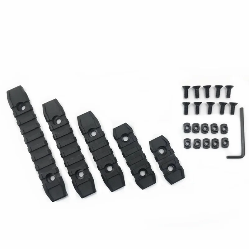 Guardamanos Picatinny polímero 7 ranuras M-Lok/Keymod airsoft caza - imagen 3