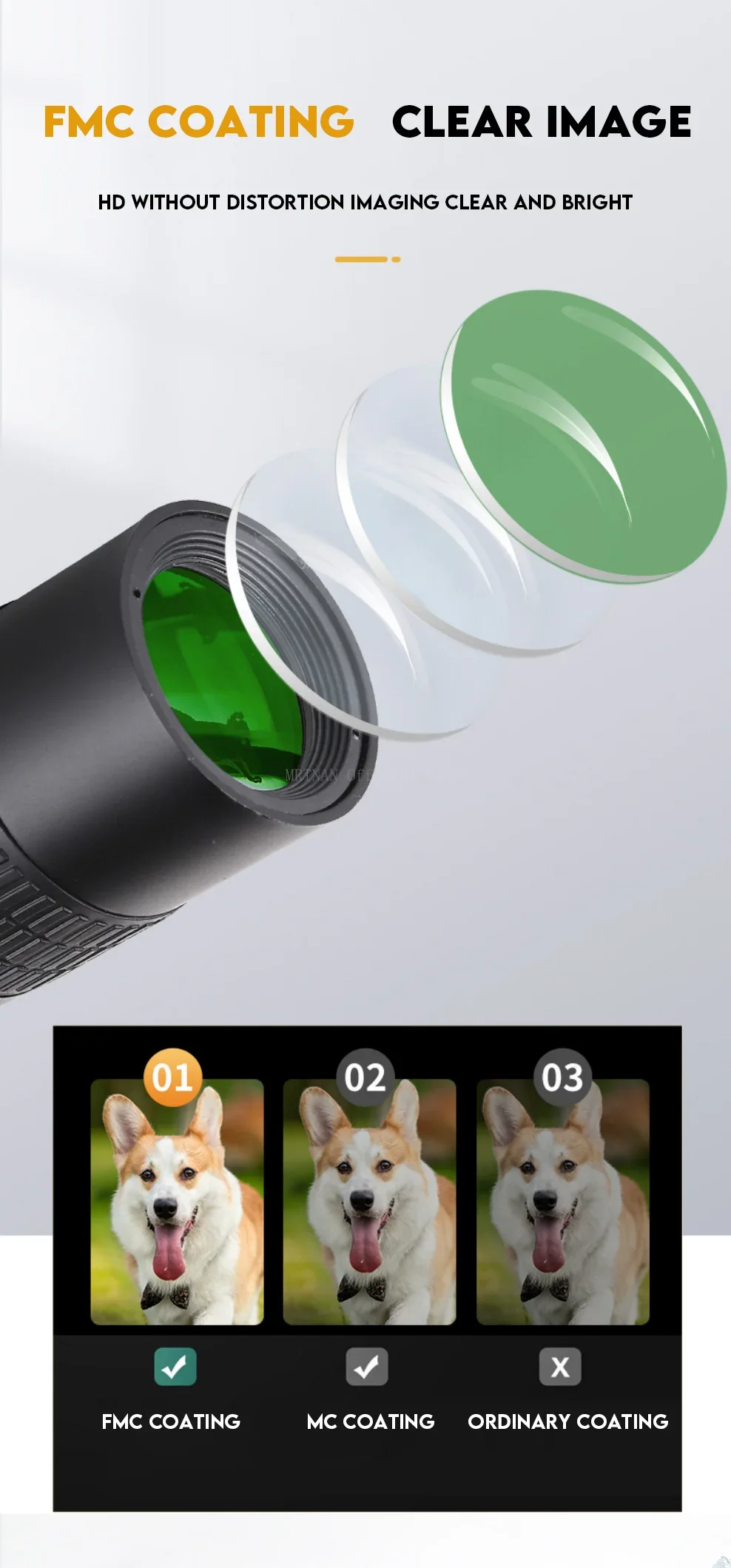 Monocular compacto para llevar
