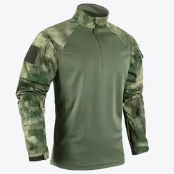Camiseta táctica manga larga transpirable para entrenamiento exterior
