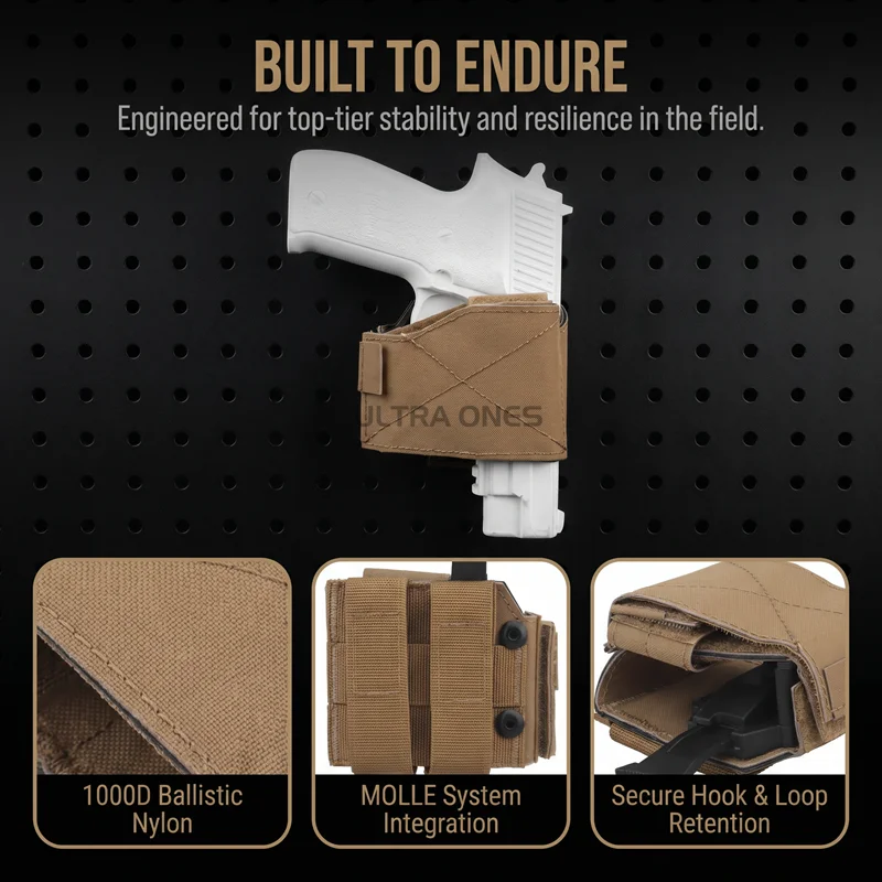 Funda táctica universal para pistola MOLLE de extracción rápida - imagen 5