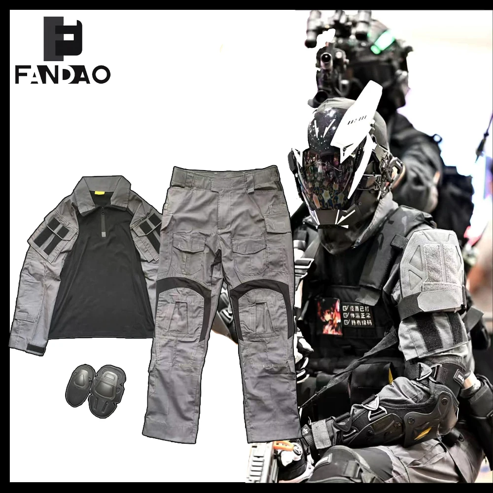Traje táctico de rana G3 camuflaje – Manga larga y pantalón corto - imagen 4