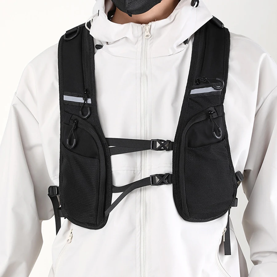 Chaleco reflectante con aspecto deportivo