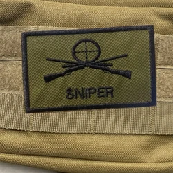 Parche táctico bordado francotirador – Insignia moral con velcro