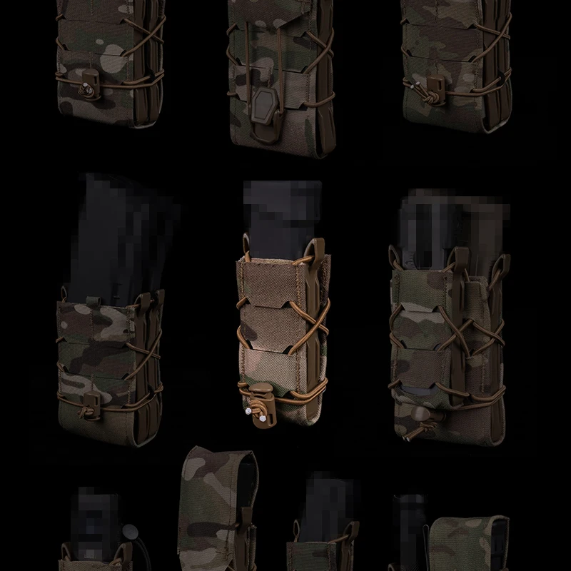 Funda cargadores 9mm MOLLE extracción rápida – Camuflaje Tiger Stripe - imagen 5