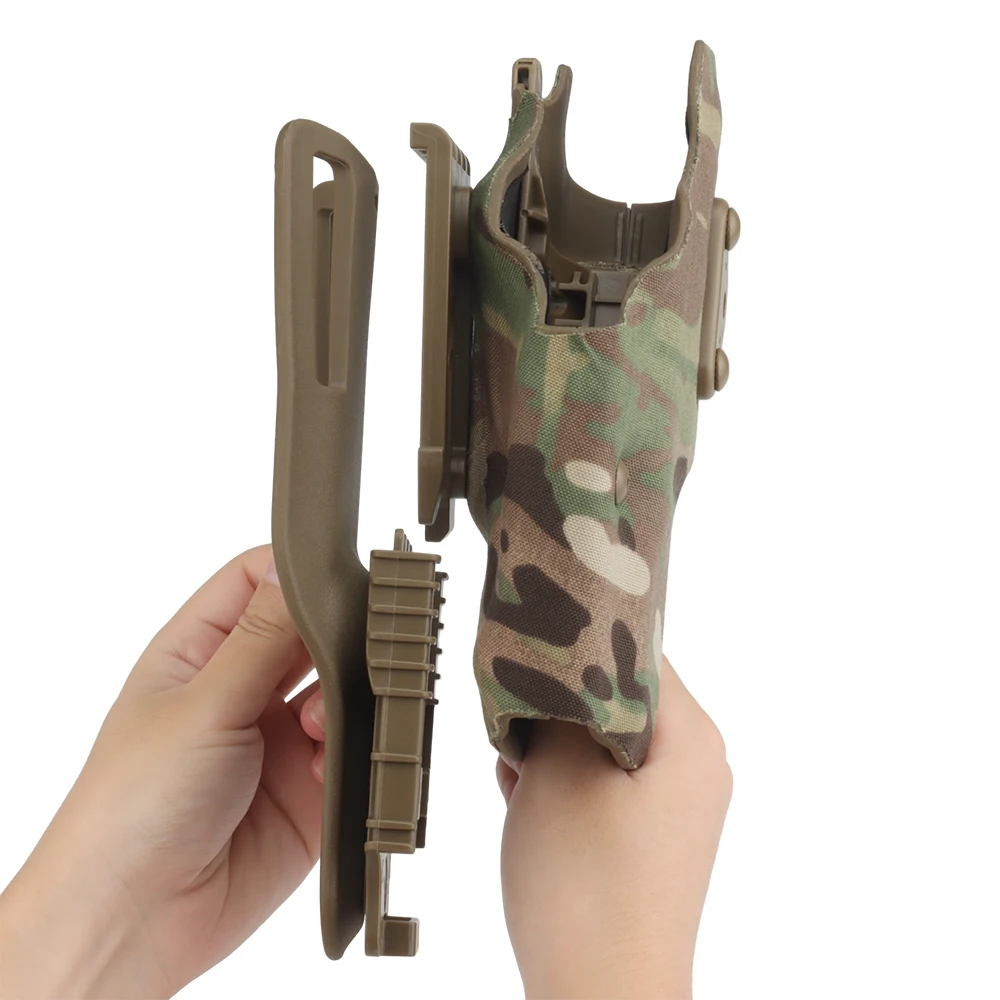 Glock 17 – Funda táctica de pierna para airsoft con bloqueo QLS - imagen 5