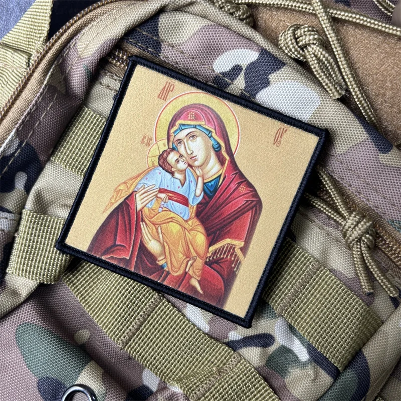 Detalle del parche para insignia y personalización