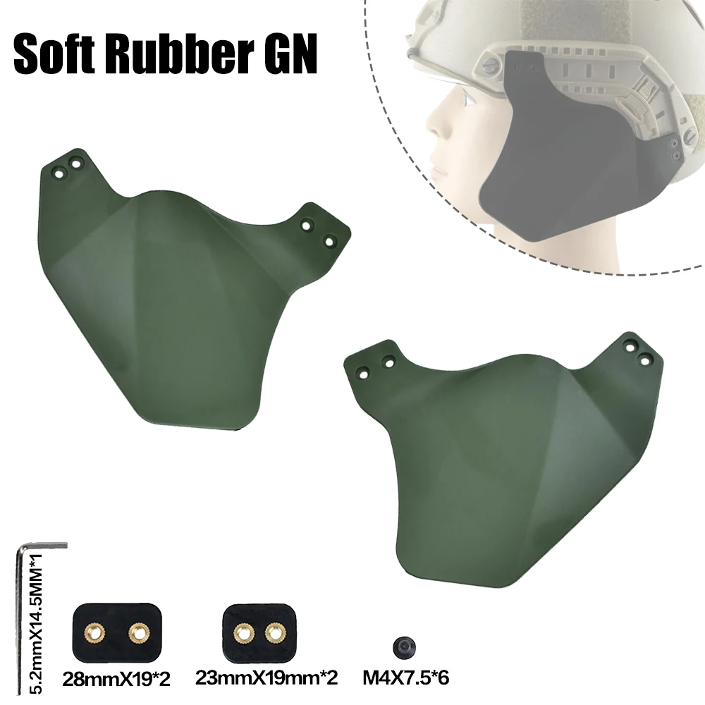 Protección lateral para casco MICH con diseño ergonómico