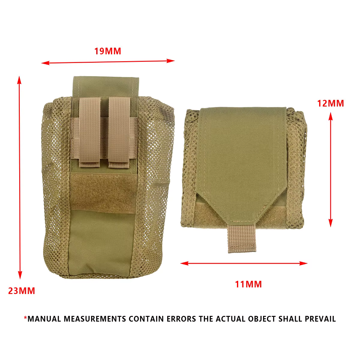 Dump pouch táctica enrollable nylon 500D para cargadores