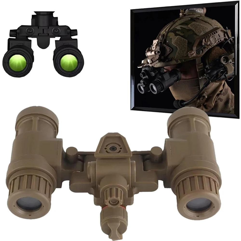 Casco táctico NVG AN-PVS31 con máscara, LED y camuflaje ligero - imagen 3