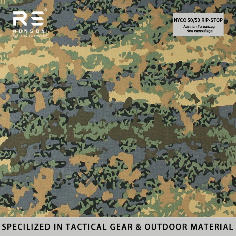 Tela NYCO ripstop camuflaje Woodland austriaco para uniformes - imagen 2