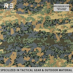 Tela ripstop nailon-algodón camuflaje austriaco Tarnanzug táctica
