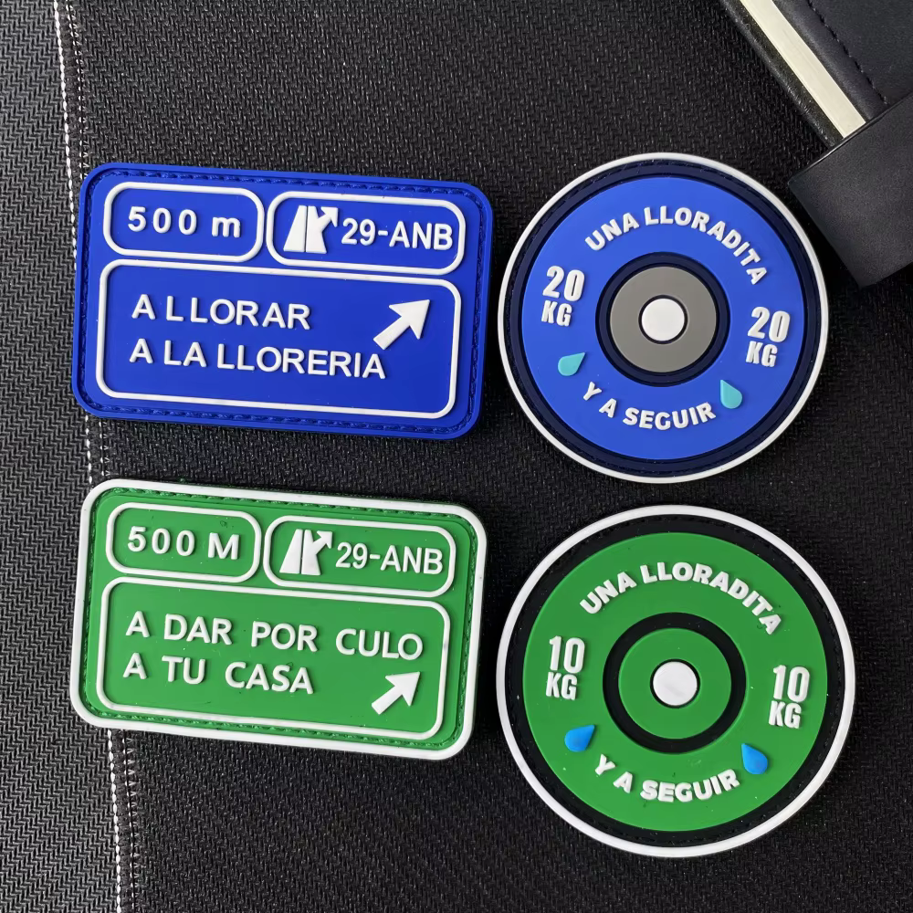 Parches de PVC tácticos con bordado