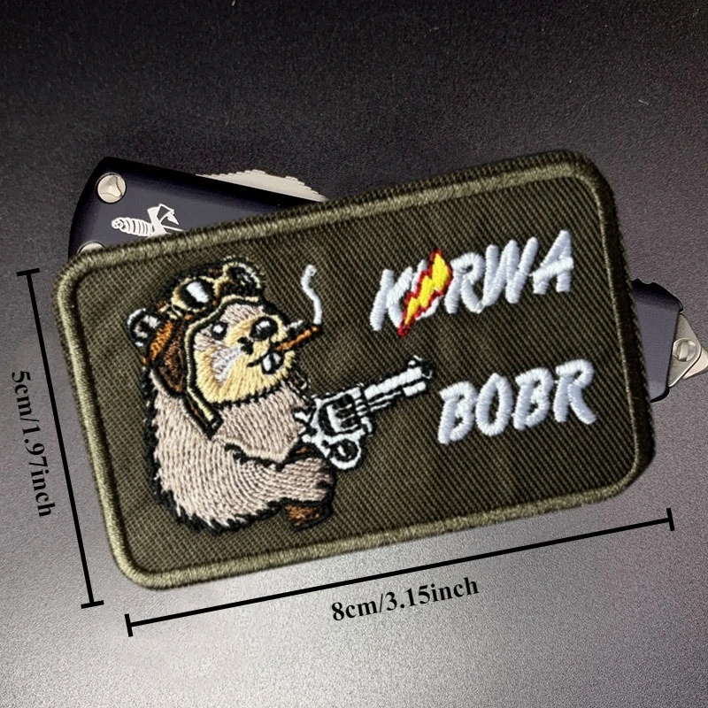 Parche bordado de moral táctica para mochila y ropa