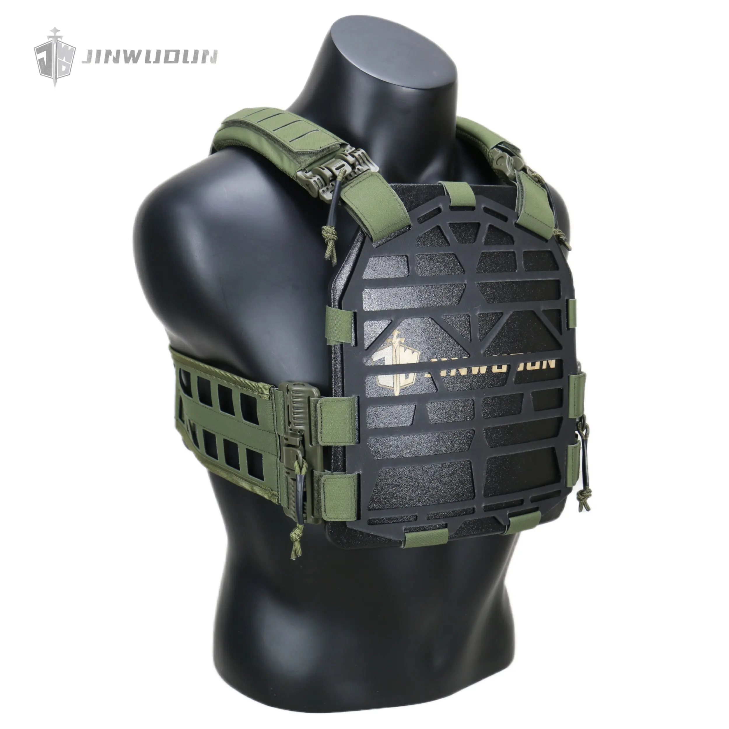 Chaleco táctico modular airsoft con marco porta-placas UHMWPE/EVA