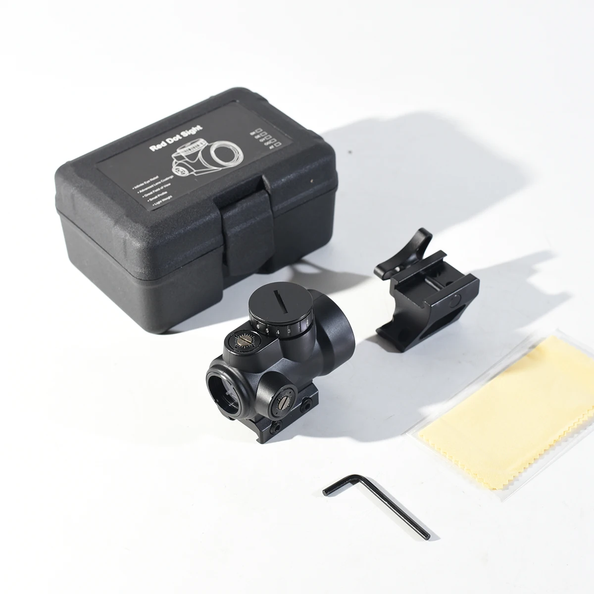 Montaje bajo y compatibilidad con riel de 20 mm