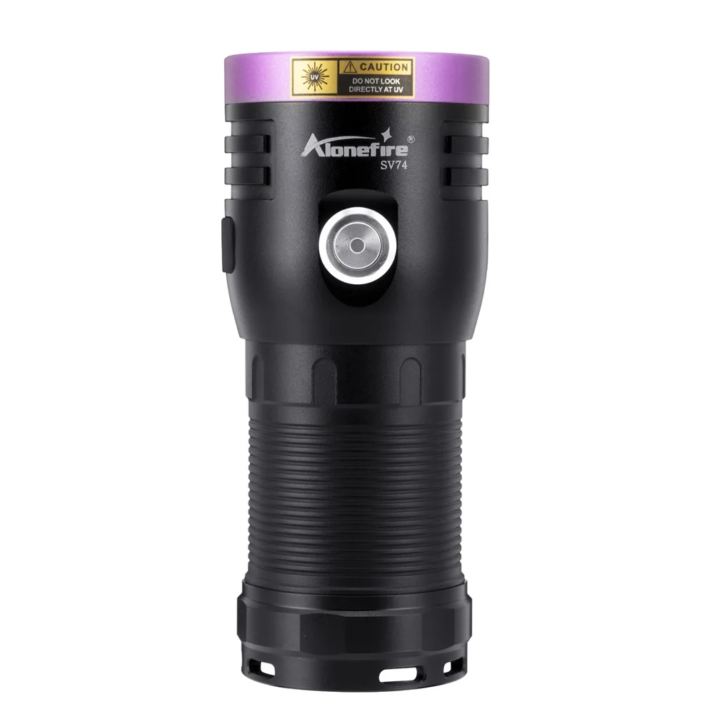 Linterna UV de potencia recargable USB: detección de billetes y manchas