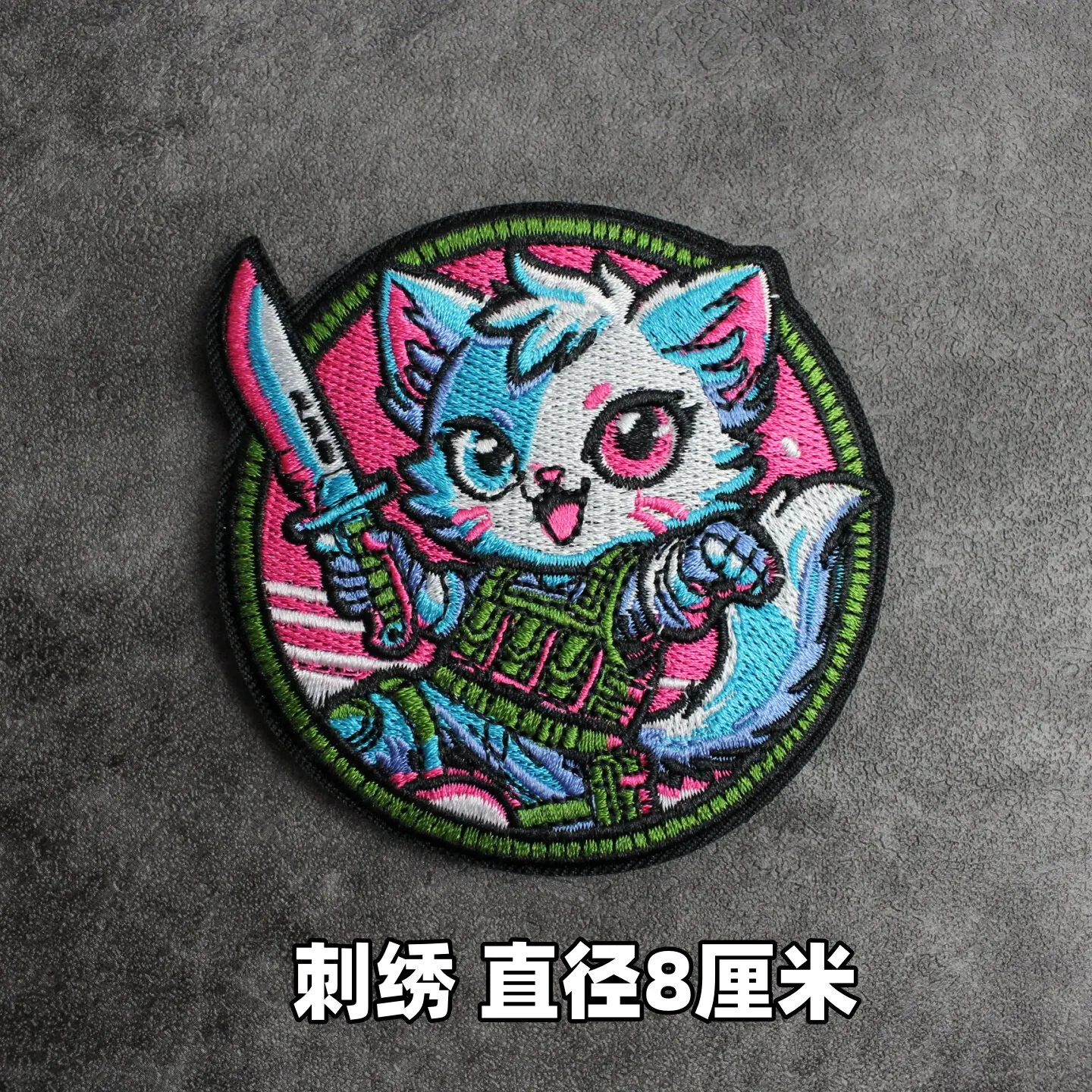Brazalete táctico con parche de dragón y tigre para mochila - imagen 3