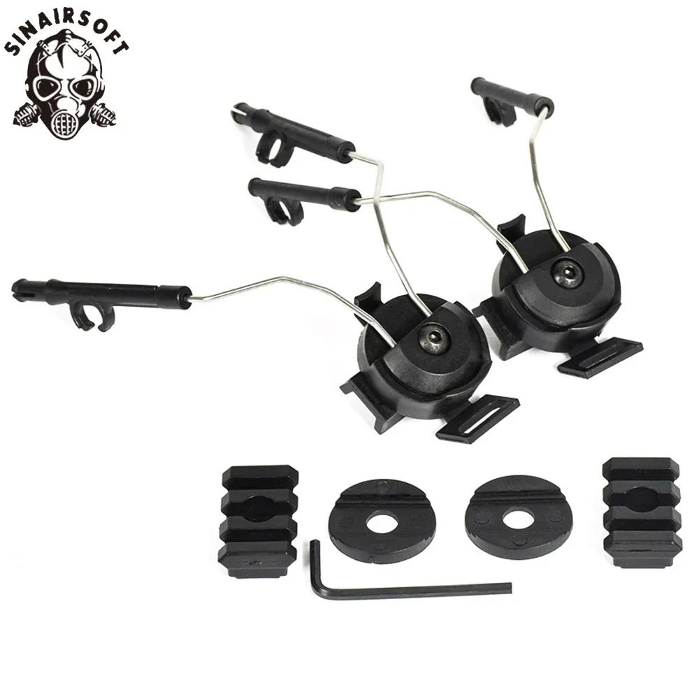 SINAIRSOFT Soporte táctico para casco con rieles ARC Ops-Core