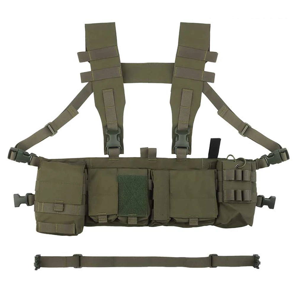 UW Chaleco táctico airsoft con cargadores, soporte radio y EDC médico - imagen 3