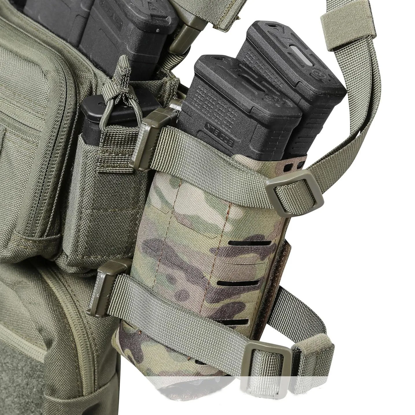 Bolsa táctica expandible MOLLE multiusos para walkie-talkie y botella - imagen 3