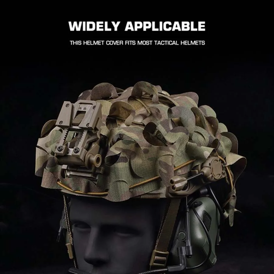Cubierta de casco ligera con corte láser camuflaje tridimensional - imagen 5
