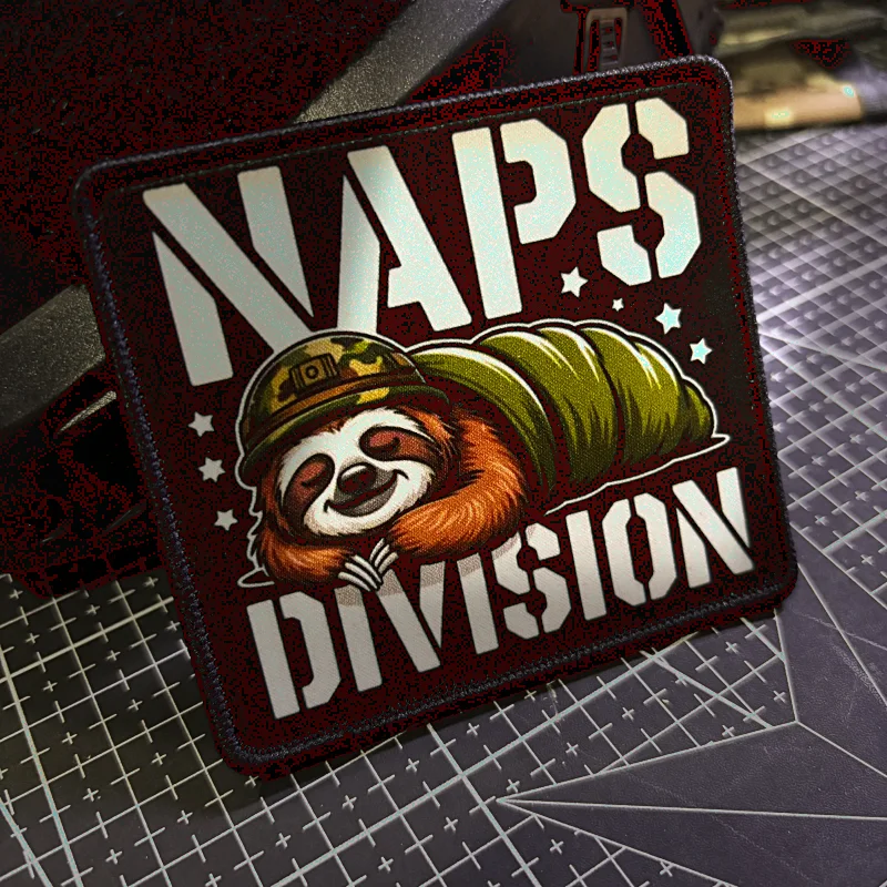 Parche táctico NAPS DIVISION Sloth Soldier perezoso gancho y bucle - imagen 5