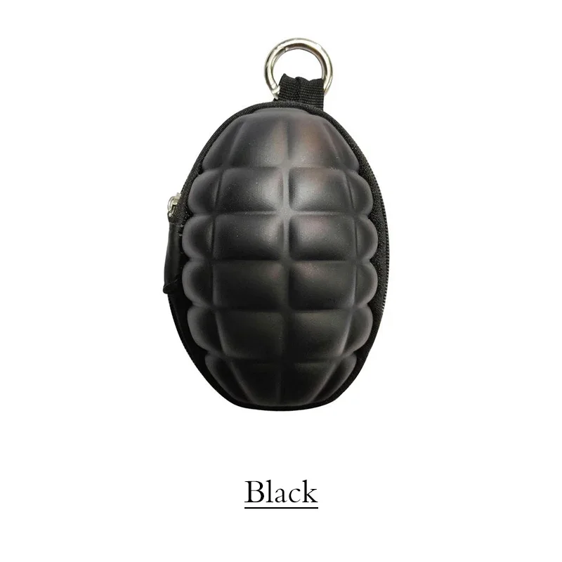 Kids Boys Toy Hand Grenade Shaped key coin holder negro y verde