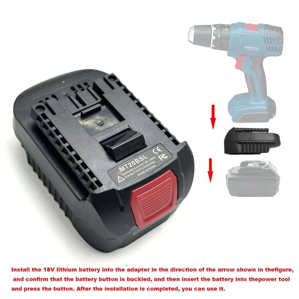Makita Bosch adaptador de batería Li-ion compatible convertidor - imagen 5
