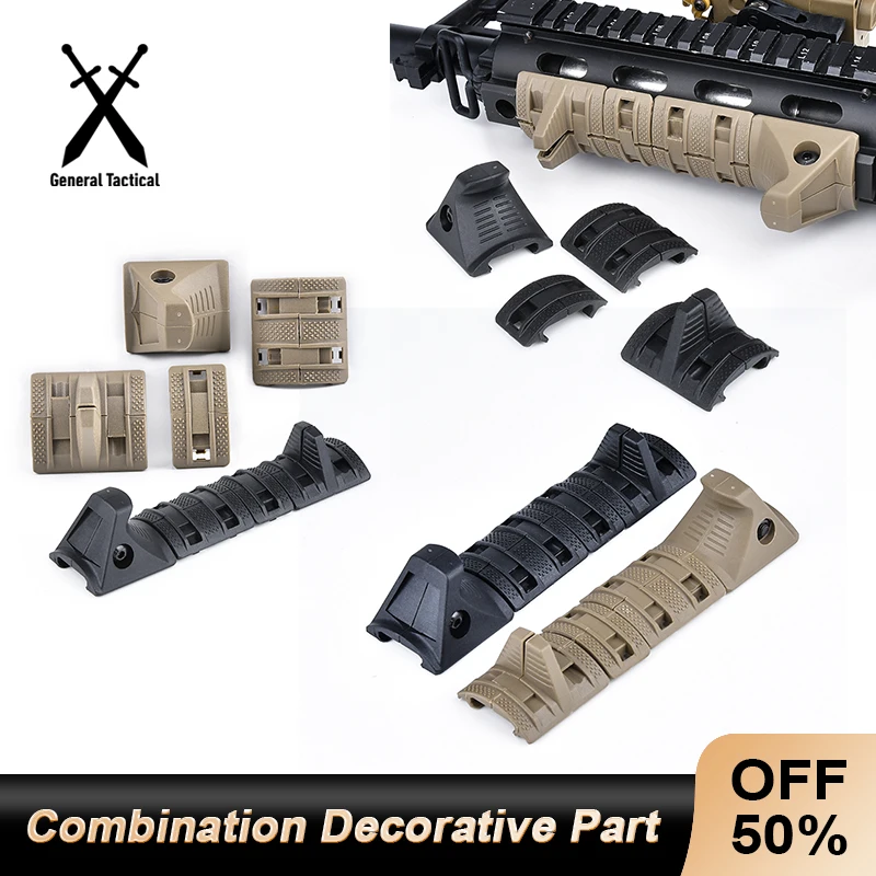 Accesorios tácticos riel Picatinny nylon con protector de mano - imagen 3