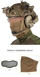 Máscara Táctica Malla Acero Transpirable con Cuello – Airsoft y Tiro