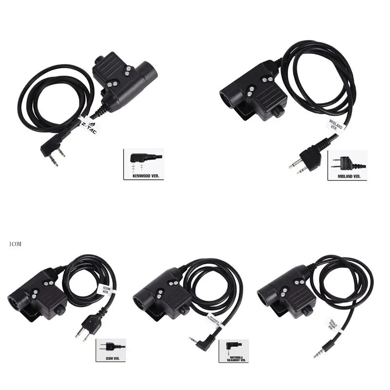 Adaptador PTT U94 para radios Icom Kenwood Motorola Midland - imagen 2