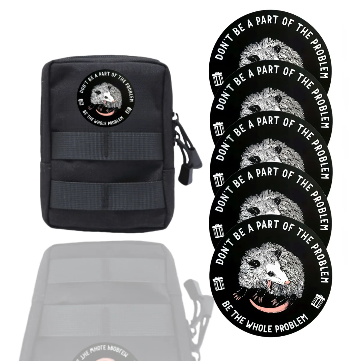 Parche moral táctico con velcro ratón – Insignia para mochila MOLLE - imagen 4