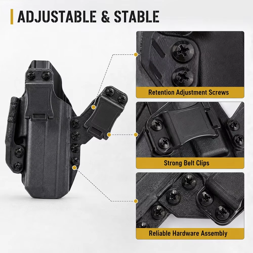 Funda táctica IWB oculta con clip y portacargador para pistola - imagen 2