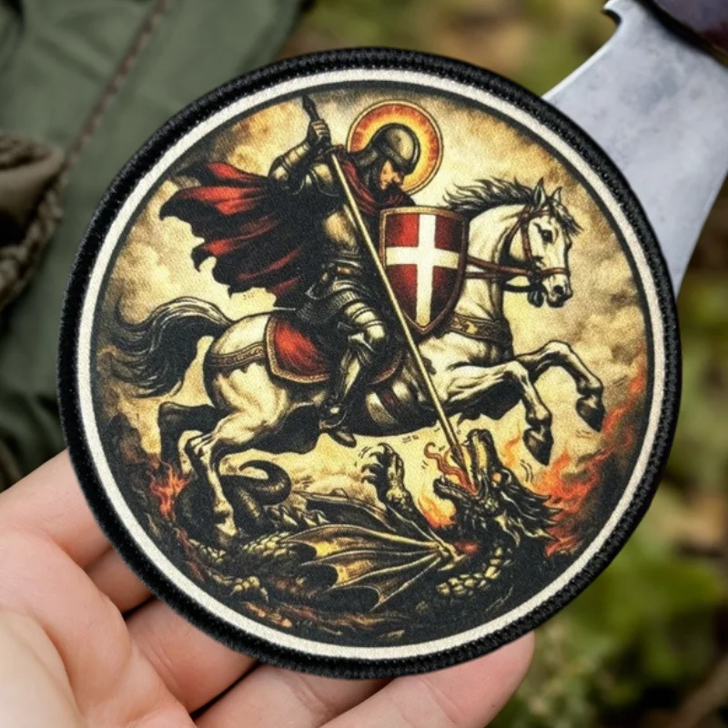 Parche de San Jorge termoadhesivo para chaleco táctico y gorras - imagen 3