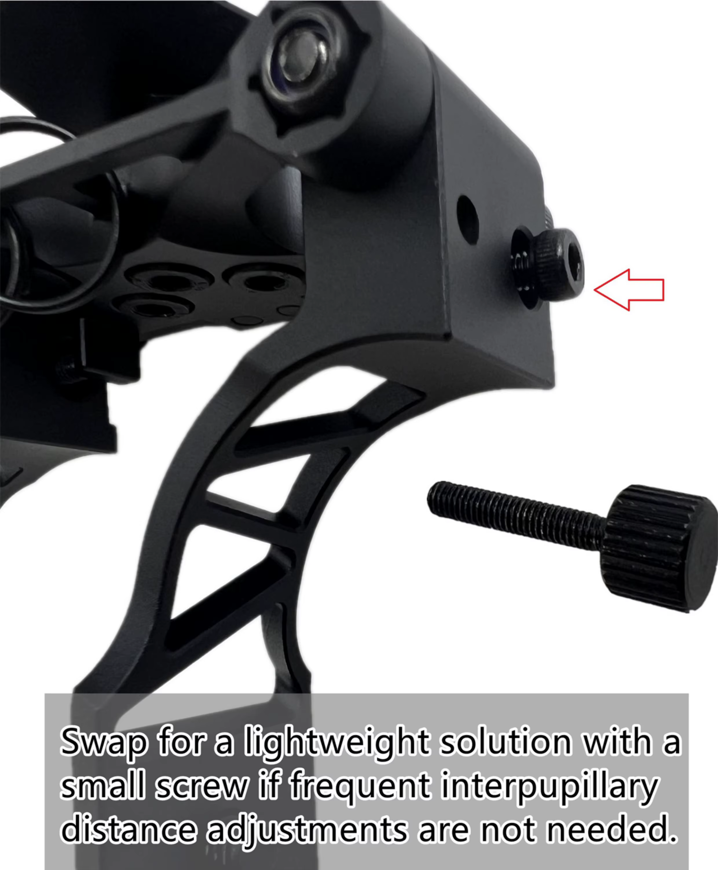 Sistema de montaje Dovetail del puente binocular