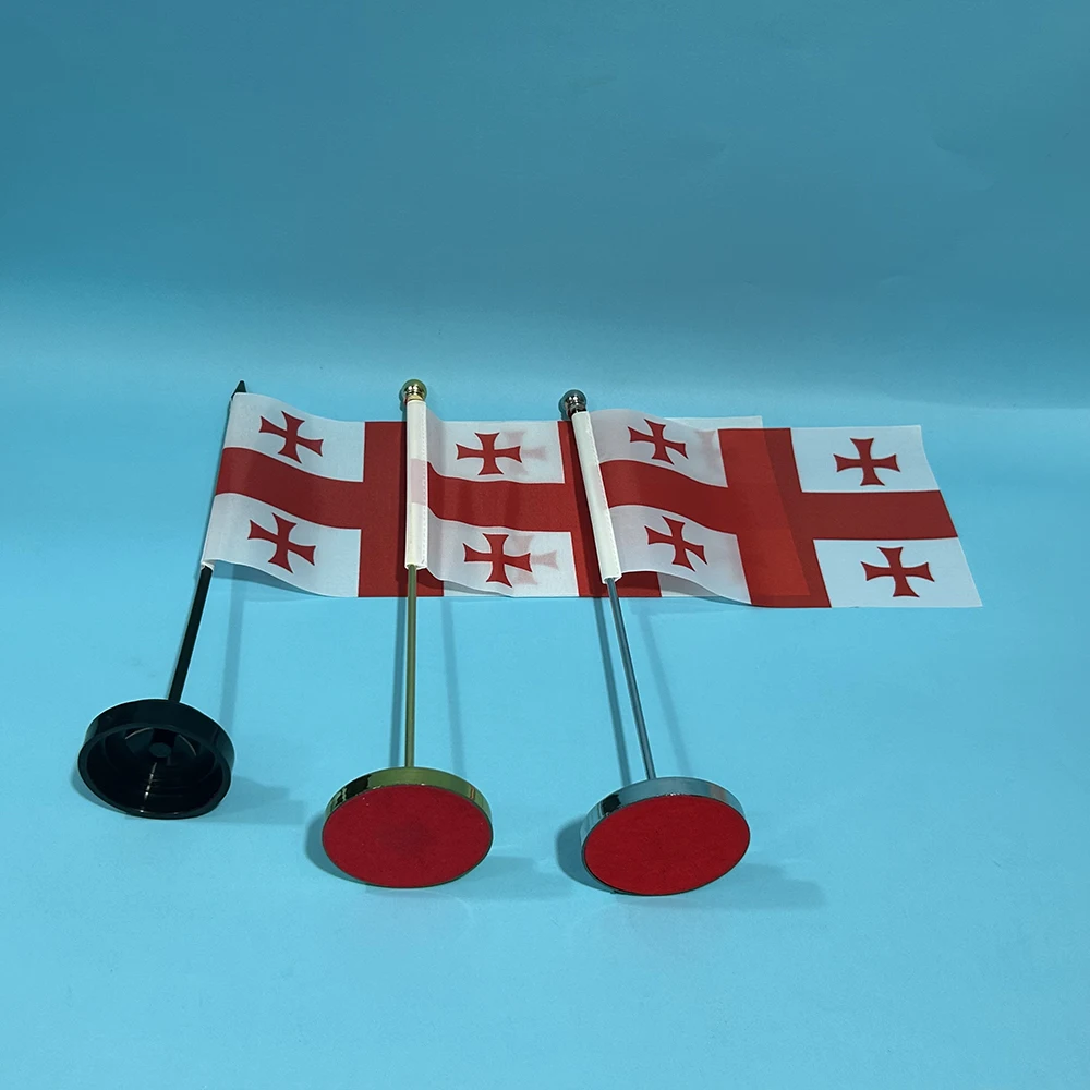 Bandera de Georgia poliéster – Nacional para escritorio y exterior - imagen 5