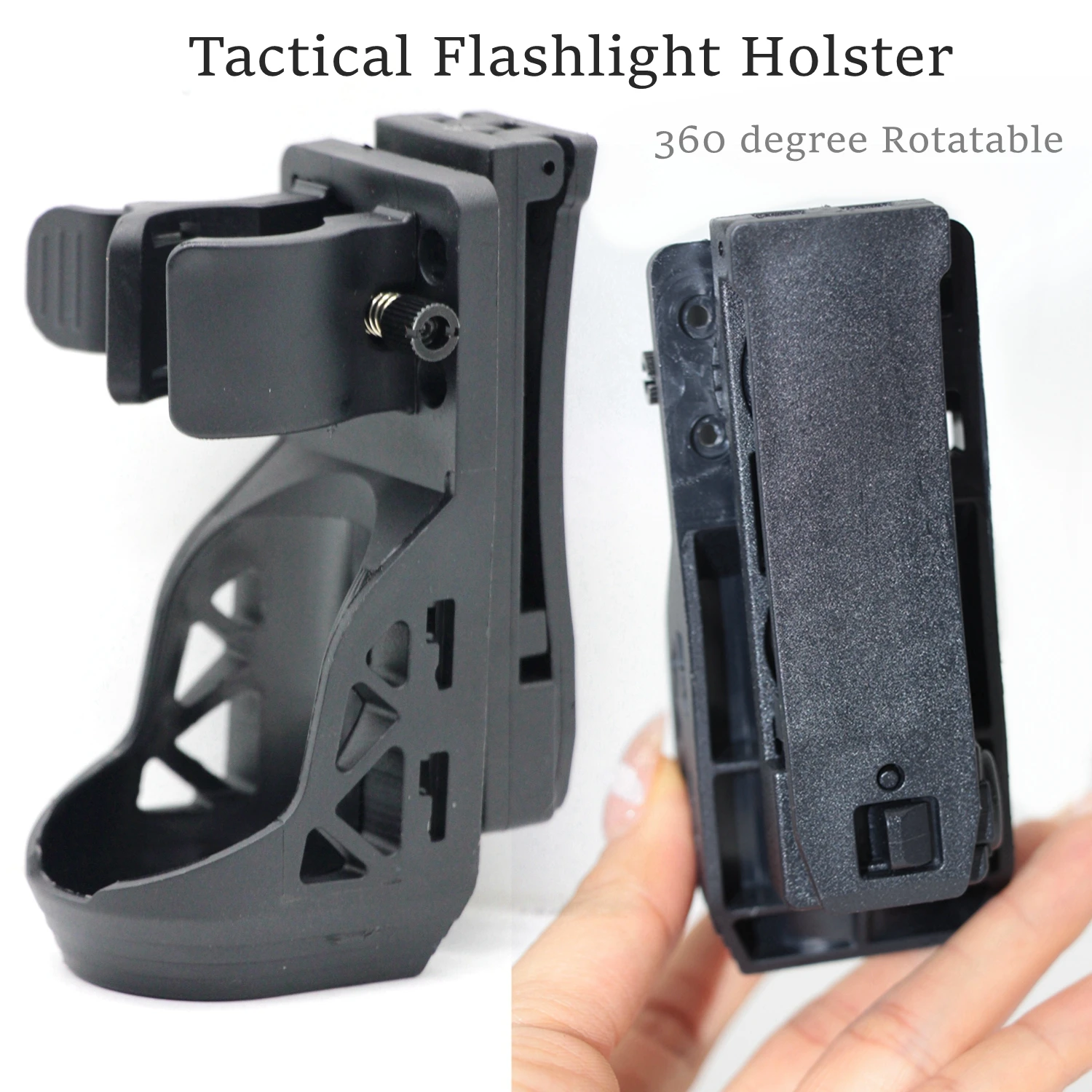 Funda táctica para linterna giratoria pivotante universal